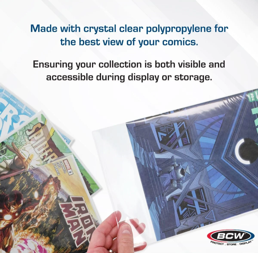 BCW Supplies Silver/Regular Comic Bags 100 pack