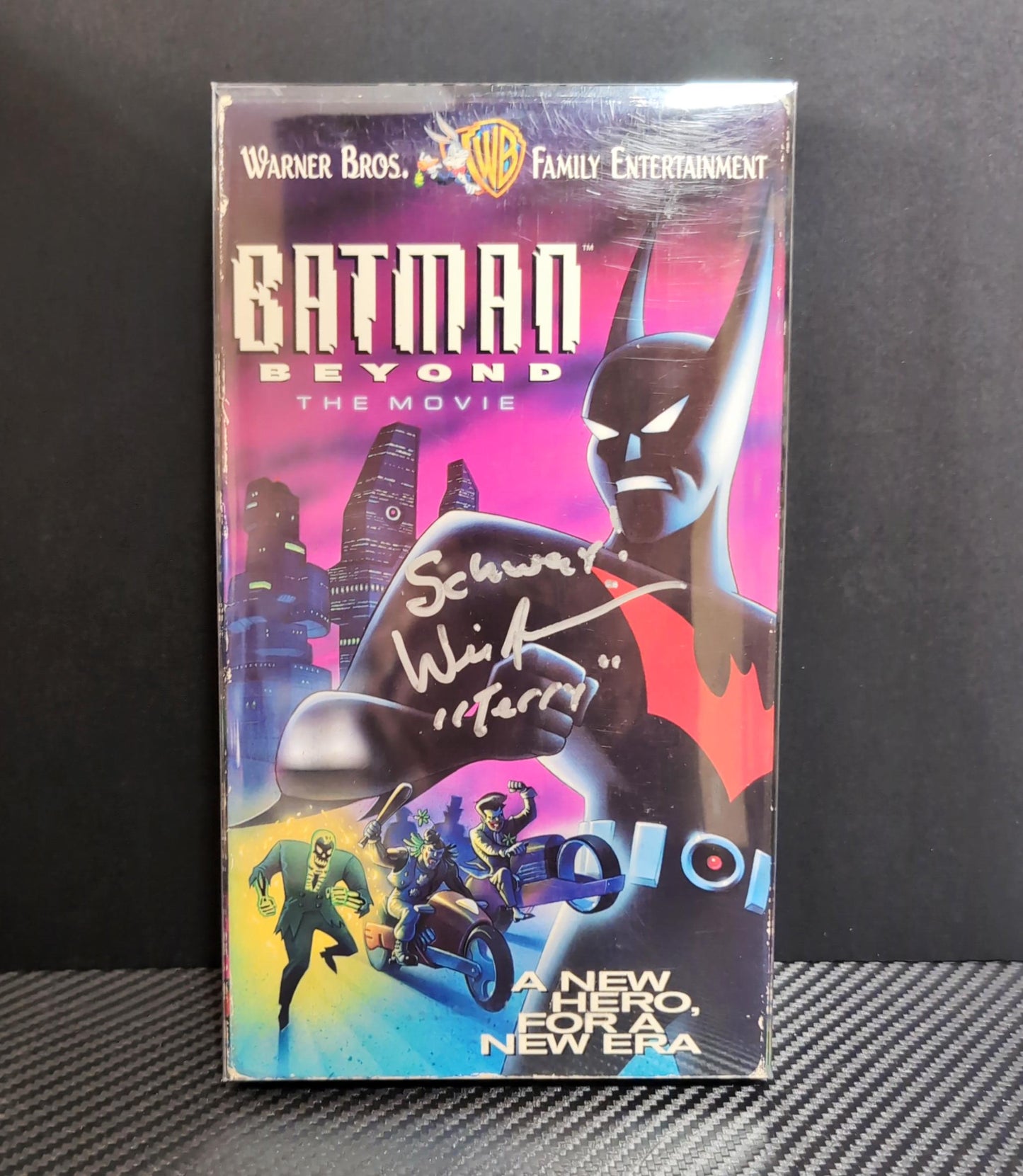 SIGNED Will Friedle VHS Batman Beyond The Movie With VHS Protector