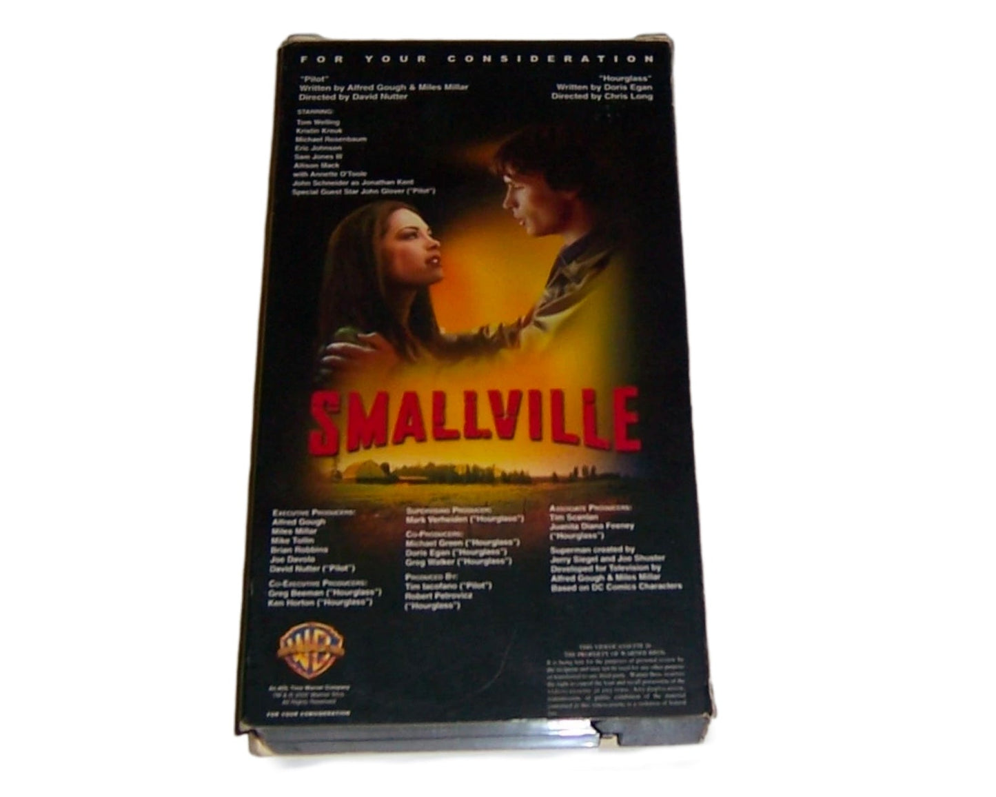 VHS Smallville Pilot & Hourglass Screener Used With VHS Protector