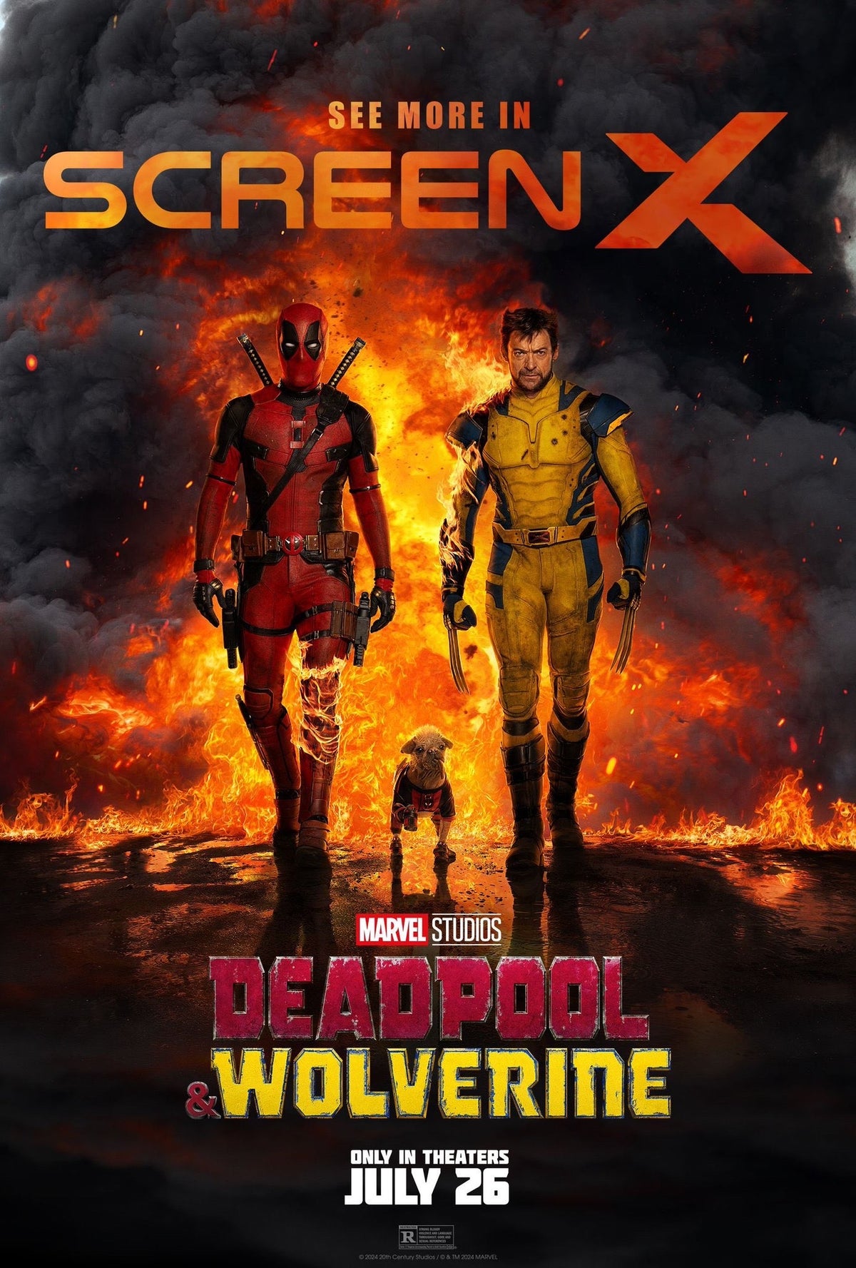 Poster Deadpool & Wolverine Screen X 11"x17" Promo