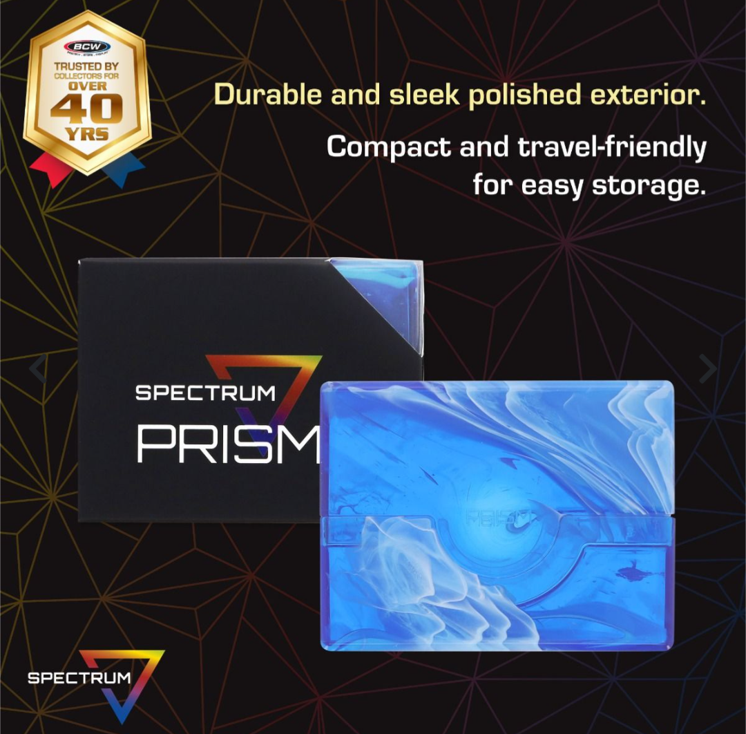 Spectrum Prism Deck Case - Apatite Blue Holds 50 Cards