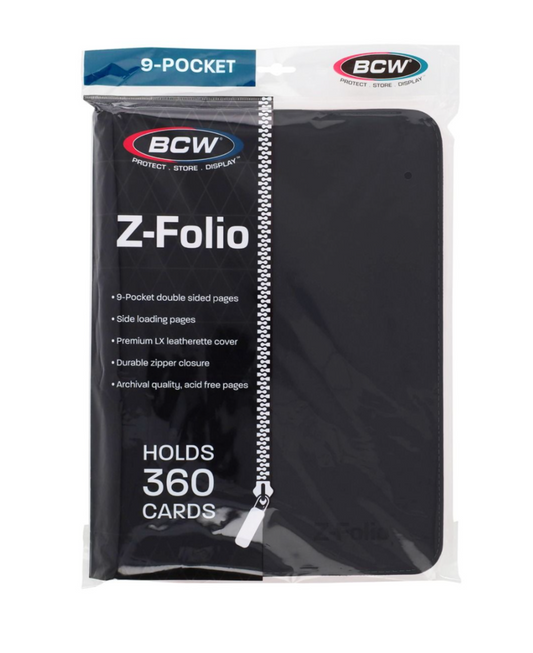 BCW Supplies Z-Folio 9-Pocket Album - Black