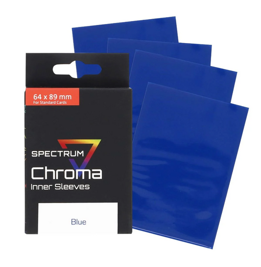 BCW Supplies Chroma Inner Sleeve: Blue 100 Sleeves per Pack