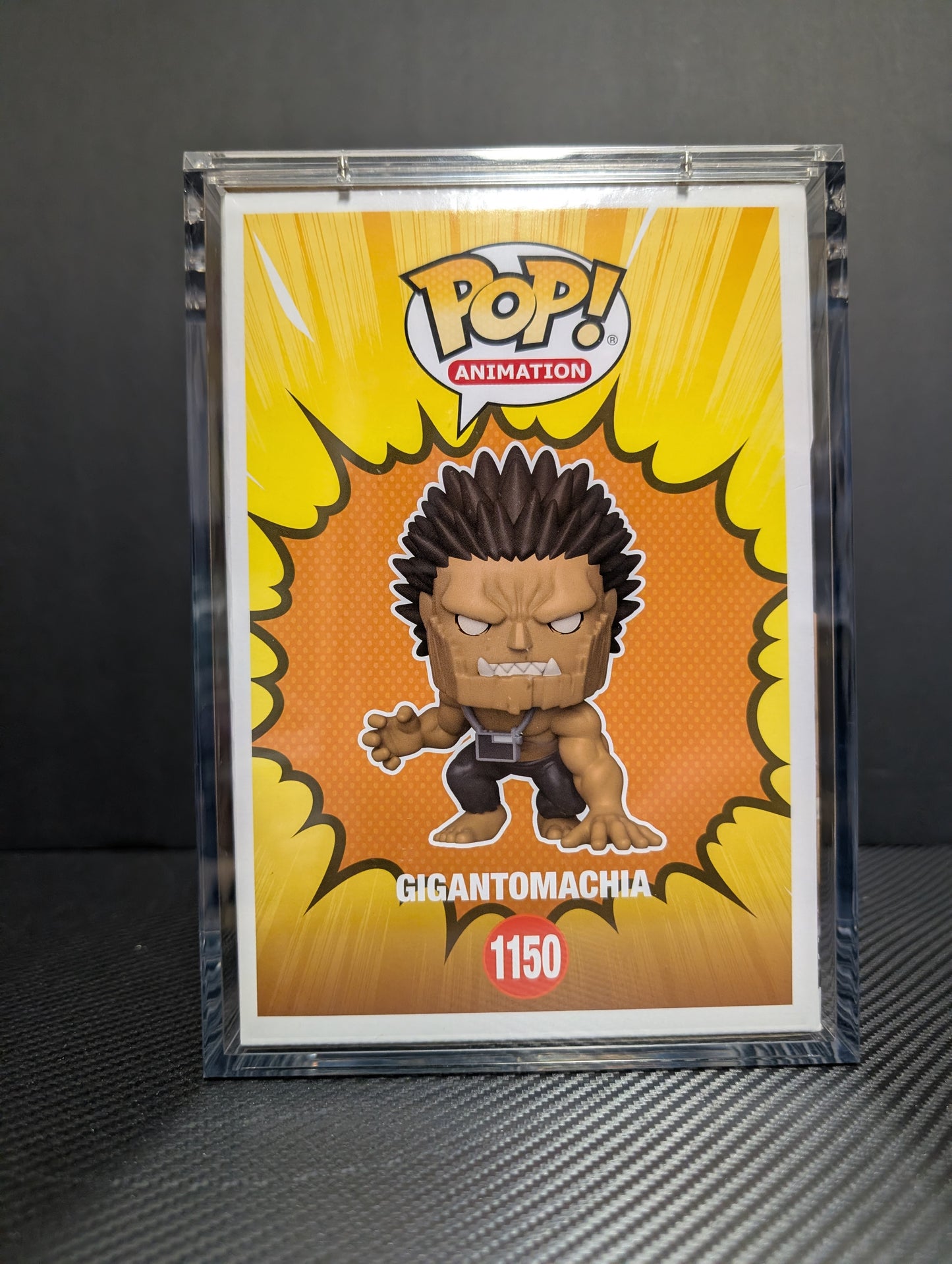 SIGNED Cris George Funko Pop! 6" Gigantomachia My Hero Academia Specialty Series 1105 With 6" PopShield Armor