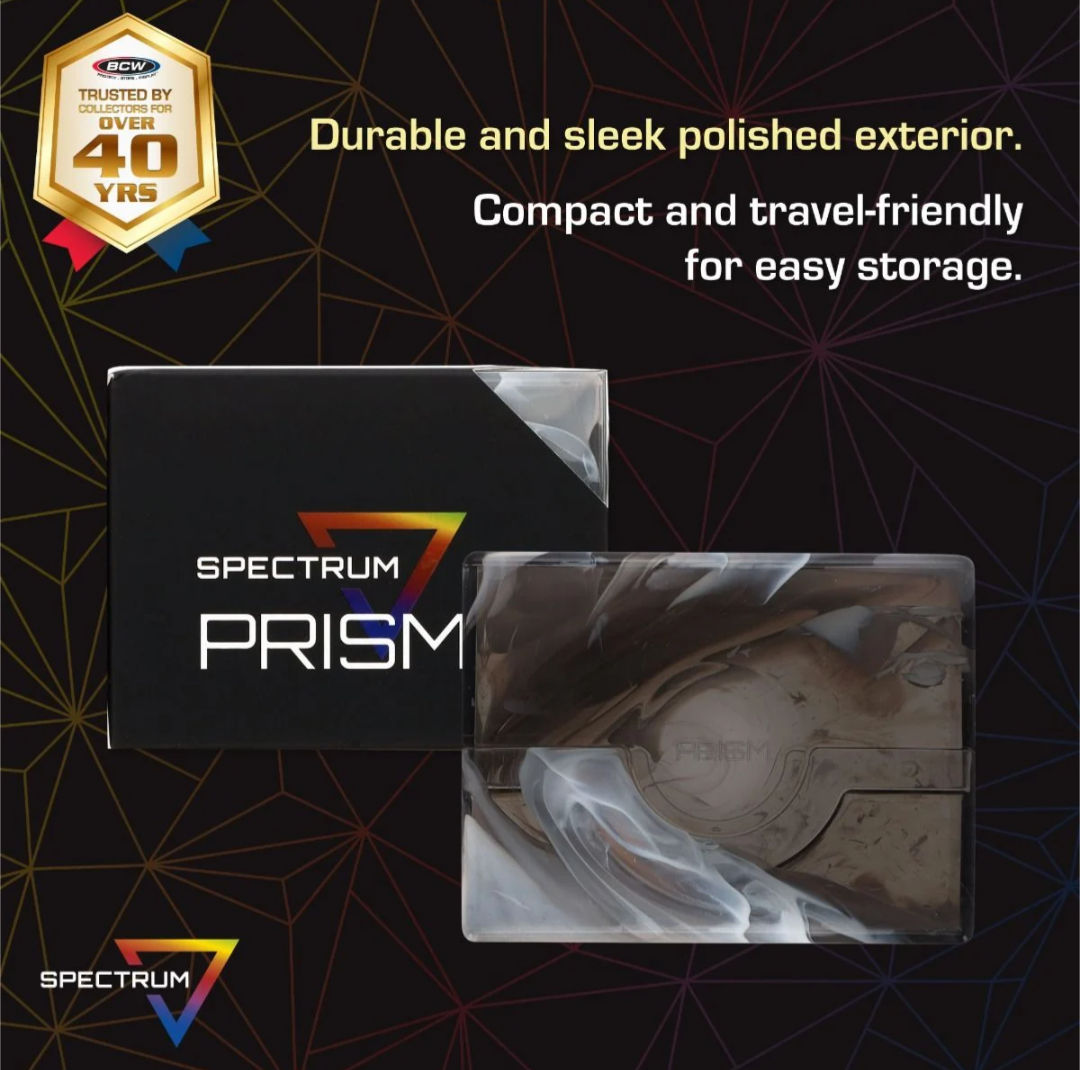 Spectrum Prism Deck Case - Marble Black Holds 50 Cards