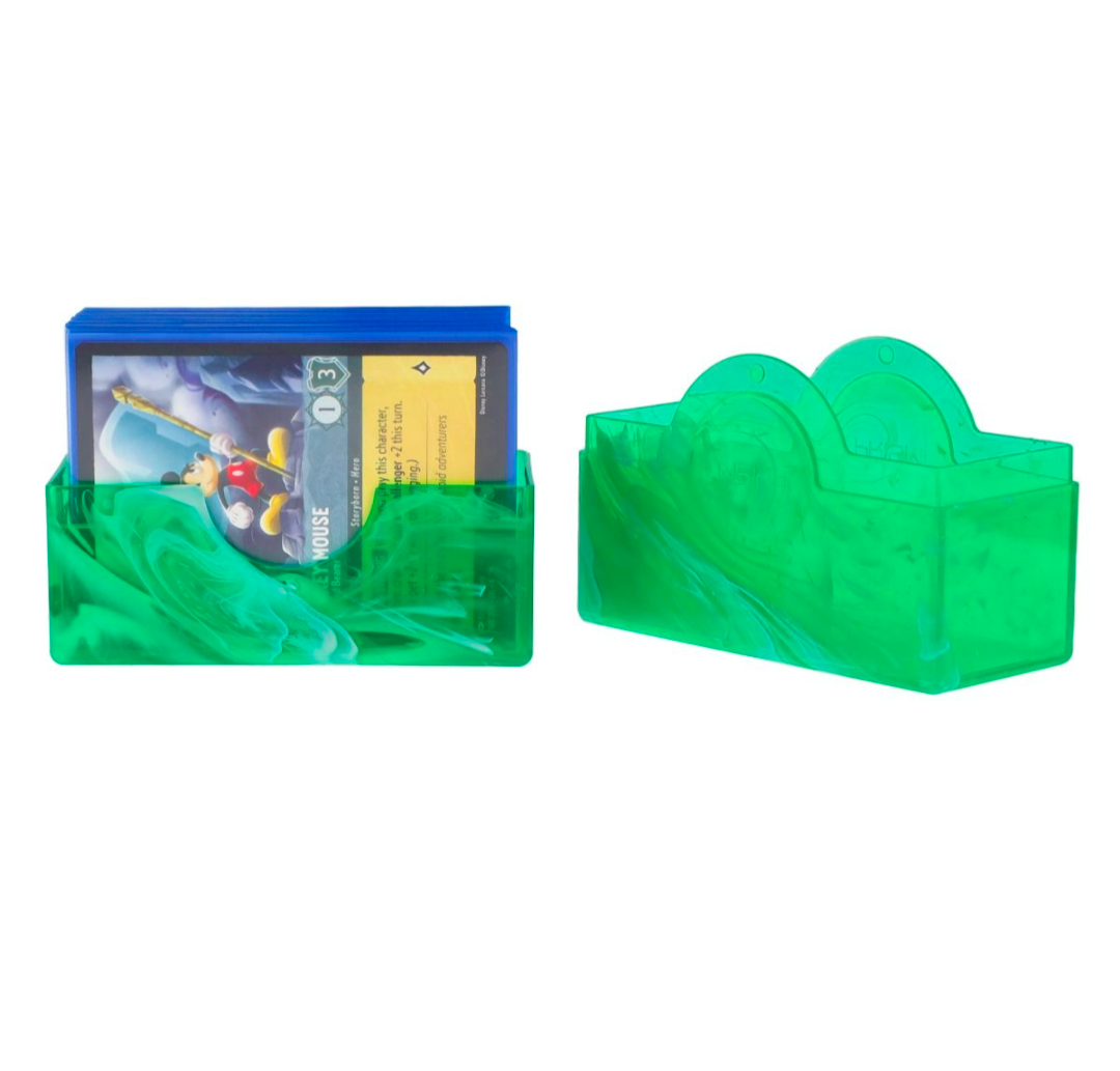Spectrum Prism Deck Case - Jade Green Holds 50 Cards