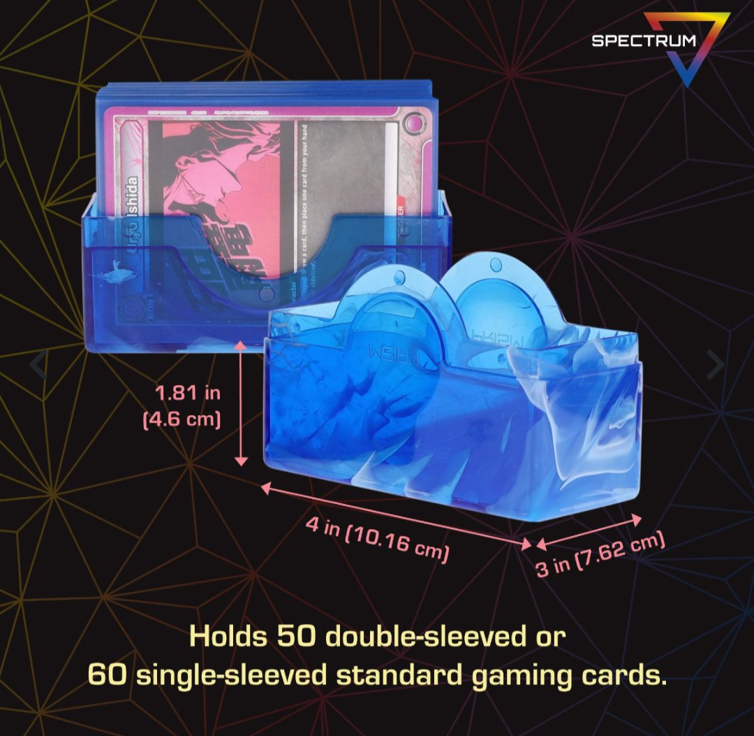 Spectrum Prism Deck Case - Apatite Blue Holds 50 Cards