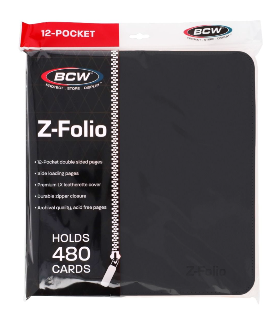 BCW Supplies Z-Folio 12-Pocket LX Album - Black