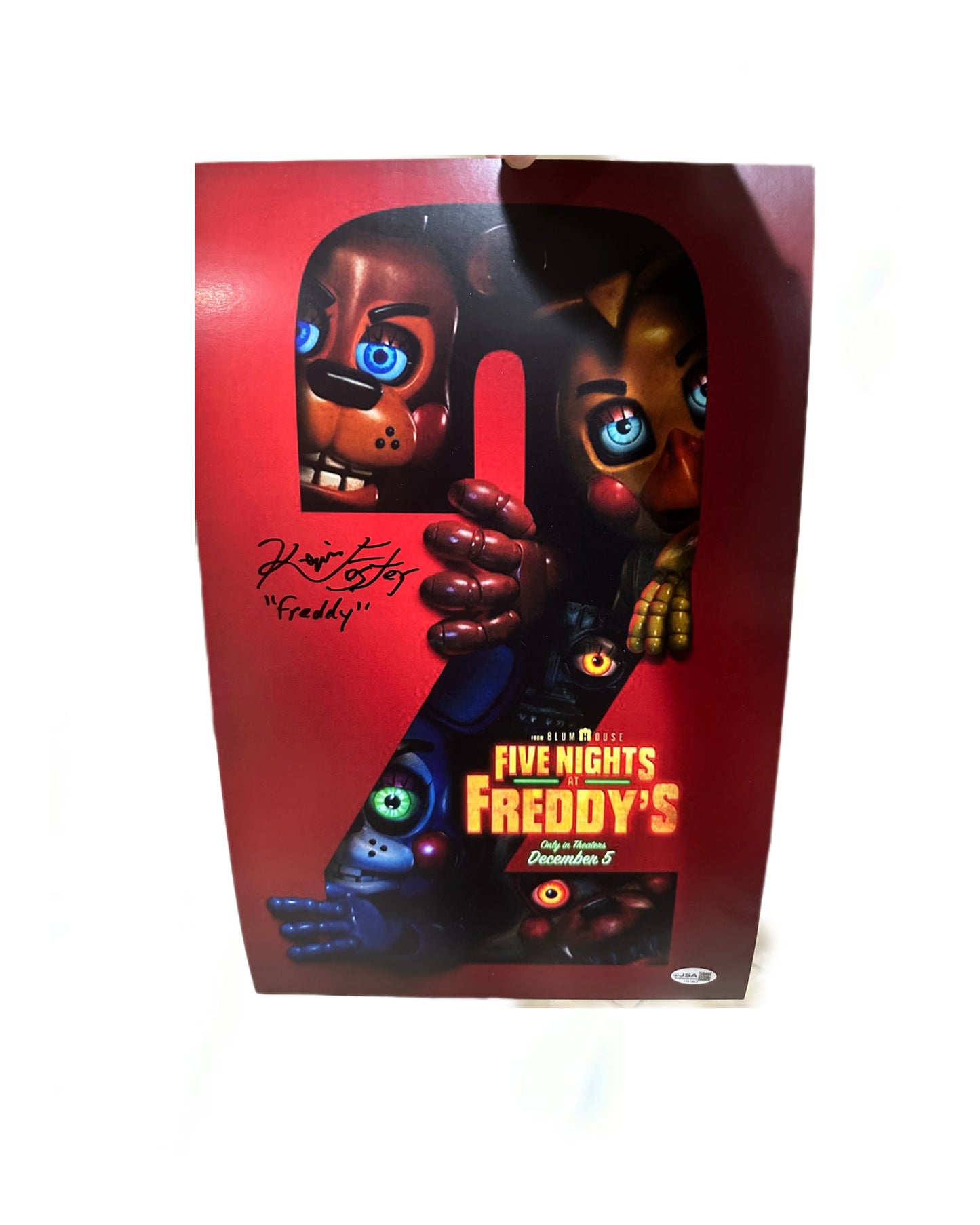 Kevin Foster SIGNED Five Nights At Freddys 2 11x14 Print JSA