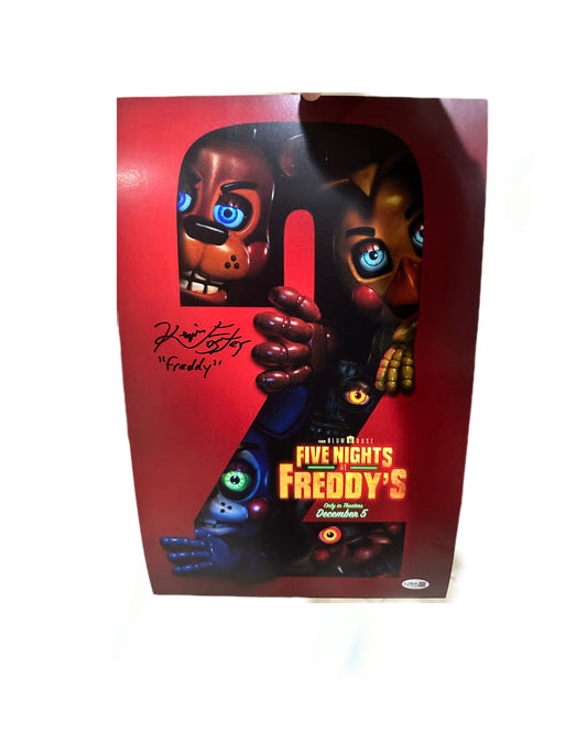Kevin Foster SIGNED Five Nights At Freddys 2 11x14 Print JSA