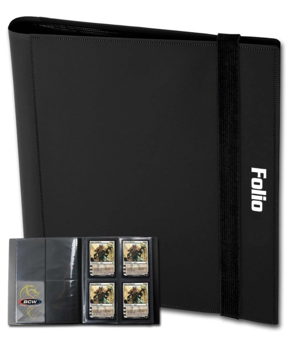 BCW Supplies Folio 4-Pocket Album - Black