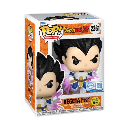Funko Pop! Vegeta (Galick Gun) 2261 Glow-In-The-Dark GameStop Exclusive