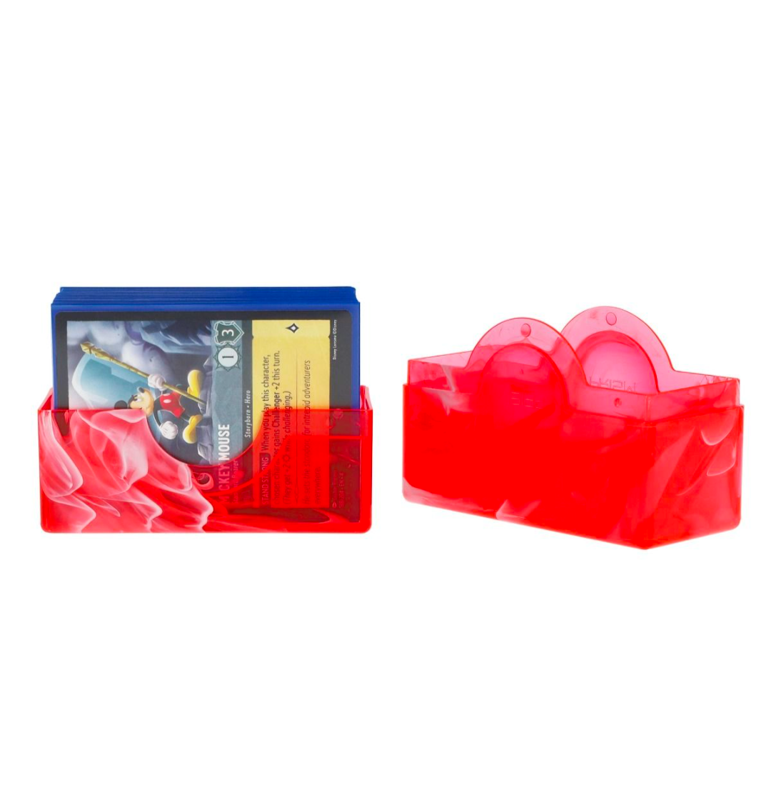 Spectrum Prism Deck Case - Carnelian Red Holds 50 Cards