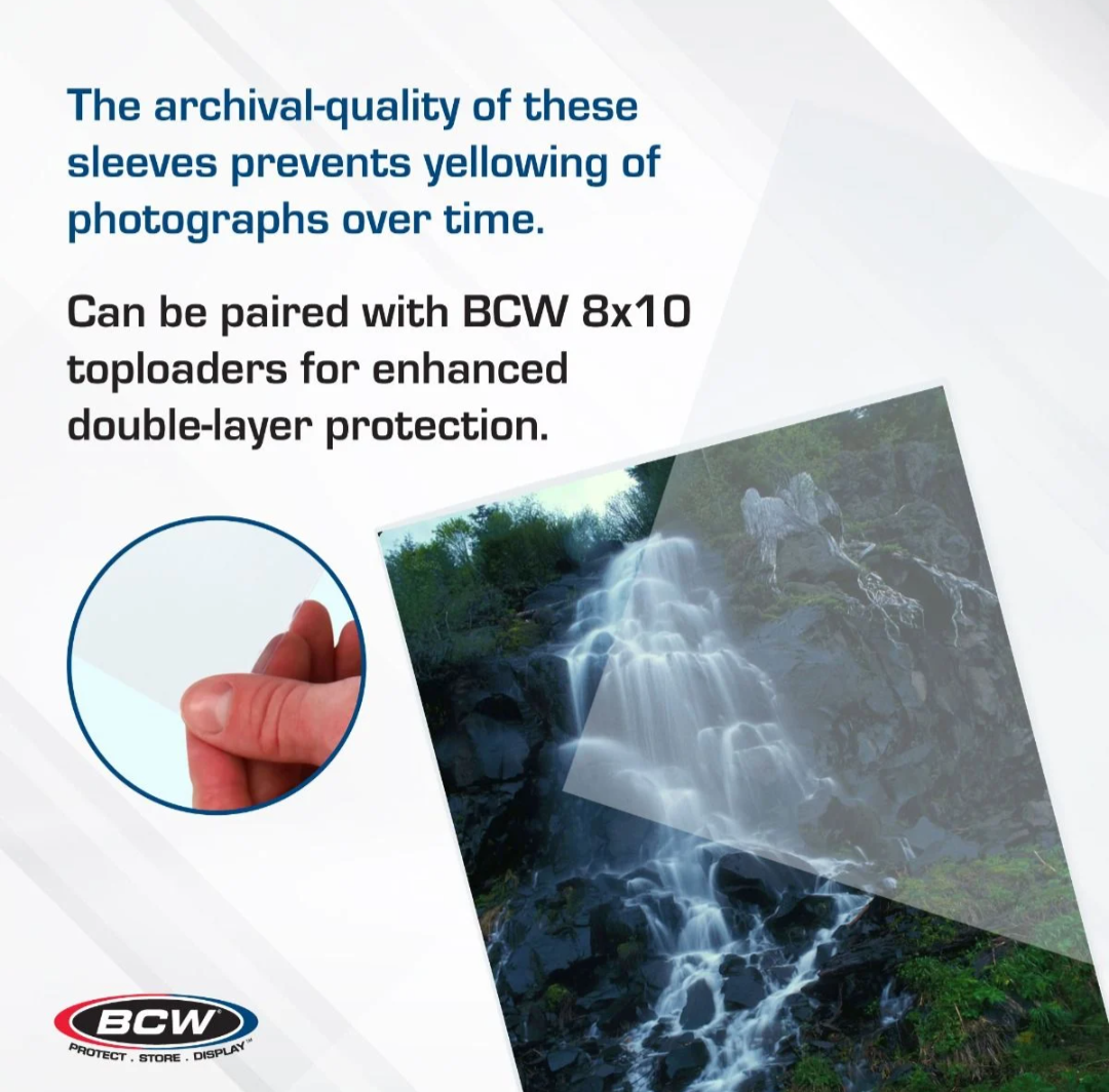 BCW Supplies 8x10 Photo Sleeves