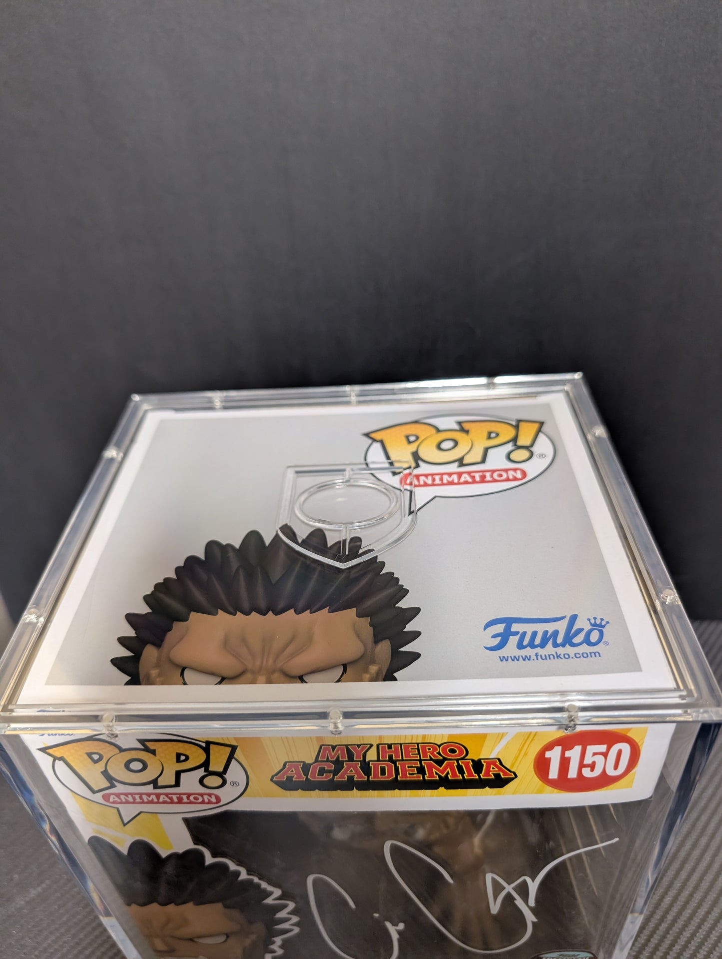 SIGNED Cris George Funko Pop! 6" Gigantomachia My Hero Academia Specialty Series 1105 With 6" PopShield Armor