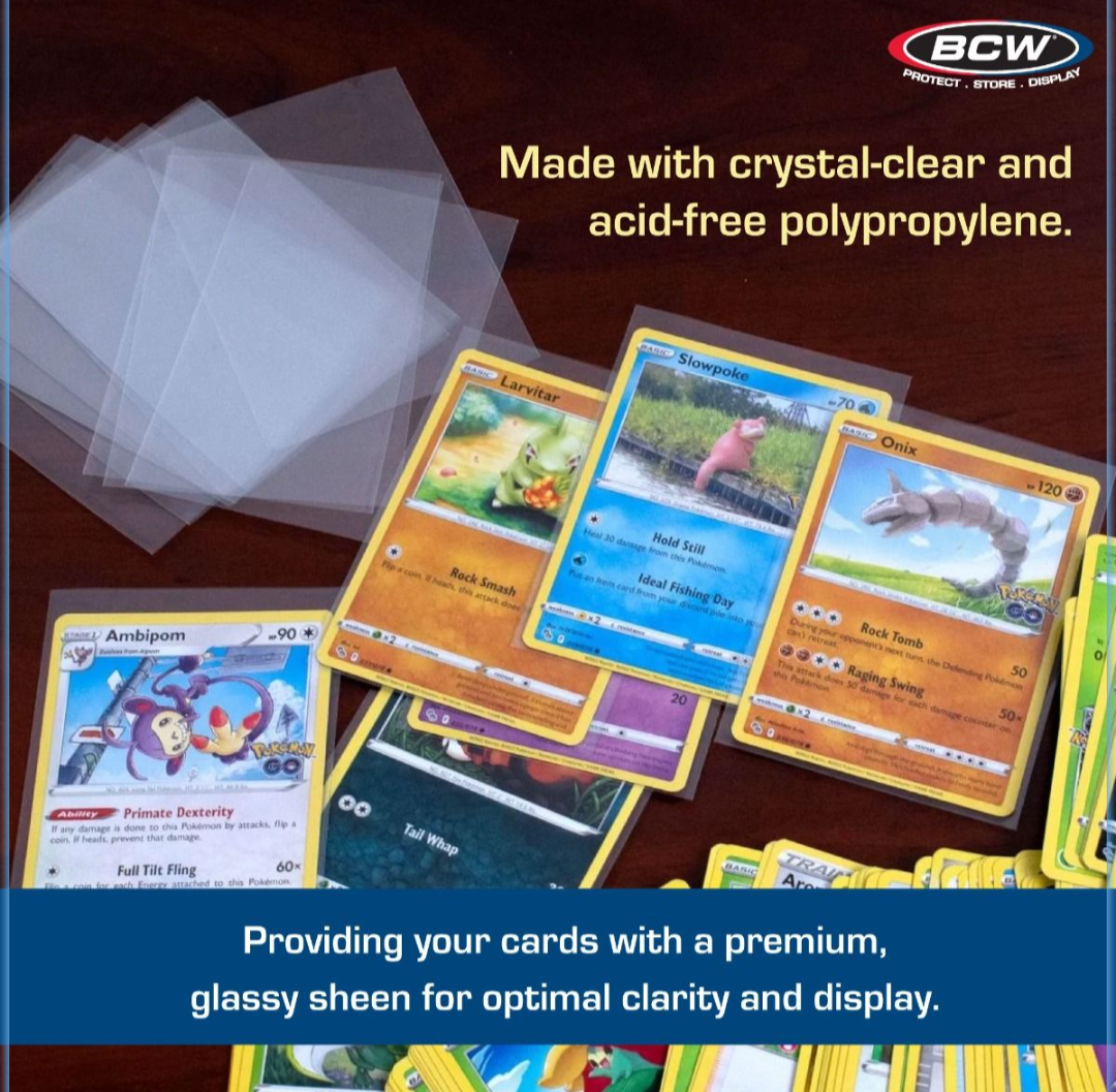 Standard Card Sleeves 100 pack