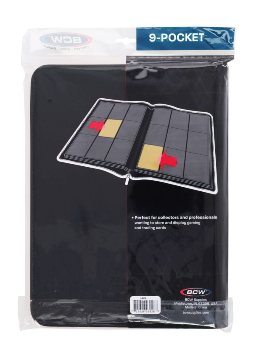 BCW Supplies Z-Folio 9-Pocket Album - Black
