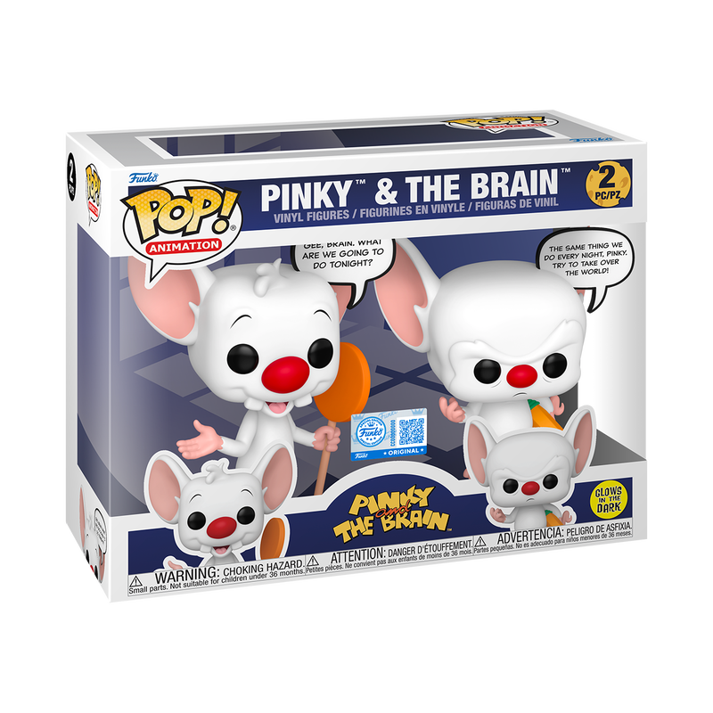 Funko Pop! Pinky & the Brain 2-Pack (Glow)