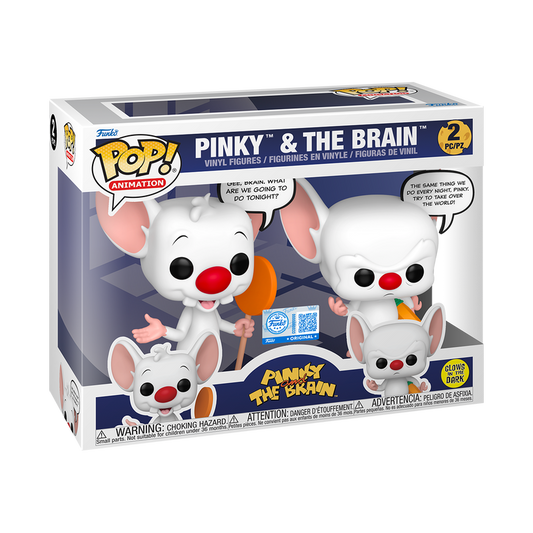Funko Pop! Pinky & the Brain 2-Pack (Glow)