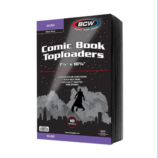BCW Supplies Silver Comic Topload Holder - Black