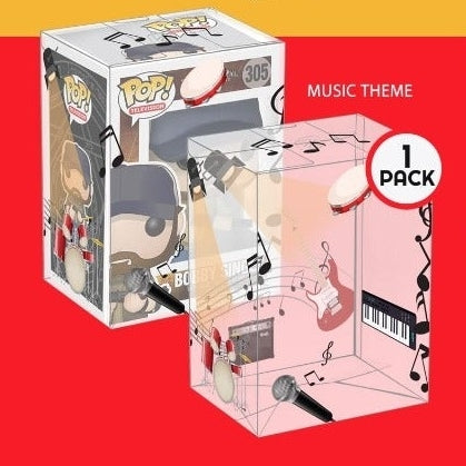 MUSIC THEME Printed 4" Funko Pop! Protector