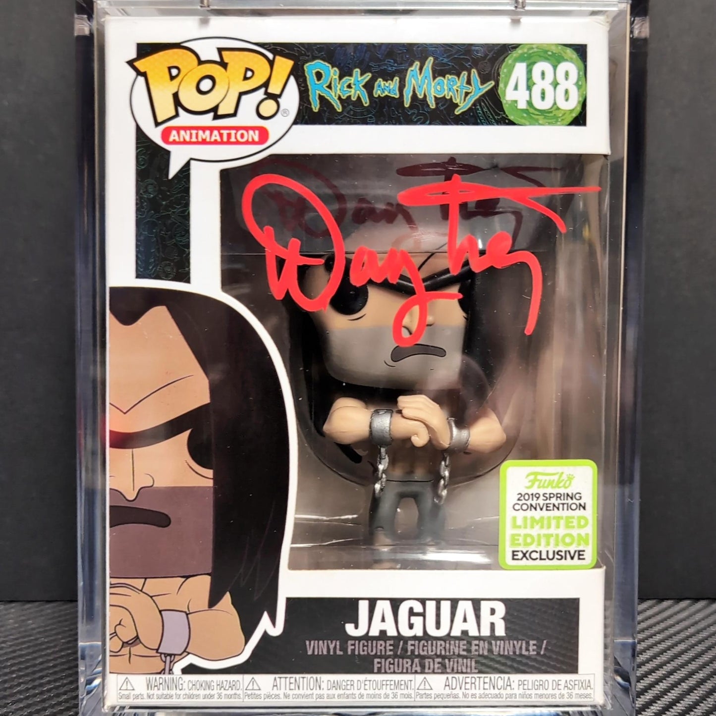 Danny Trejo SIGNED Funko Pop! Rick And Morty Jaguar 488 Signed JSA COA